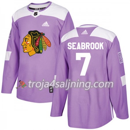 Chicago Blackhawks tröja Brent Seabrook 7 Adidas 2017-2018 Lila Fights Cancer Practice Authentic - NHL Tröjor Herr Chicago Blackhawks tröja Brent Seabrook 7 Adidas 2017-2018 Lila Fights Cancer Practice Authentic - NHL Tröjor Herr